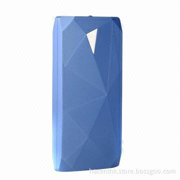 10,000mAh Super Slim External Battery Power Bank for iPhone and iPad, 5V DC, 1A Input
